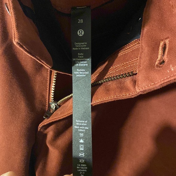 Lululemon ABC Pants - Men’s 28 Waist - Merlot - Picture 3 of 4